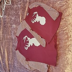 Mommy and me matching deer shirts